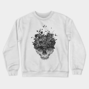 My head is a jungle (b&w) Crewneck Sweatshirt